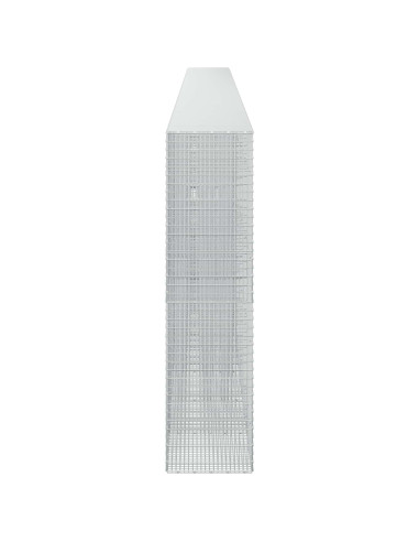 Gabione con Filo da 5 mm e Rete da 5x2,5 cm 1200x50x200 cm