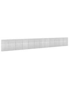 Gabione con Filo da 5 mm e Rete da 5x2,5 cm 1200x20x150 cm 2