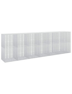 Gabione con Filo da 5 mm e Rete da 5x2,5 cm 650x100x200 cm 2