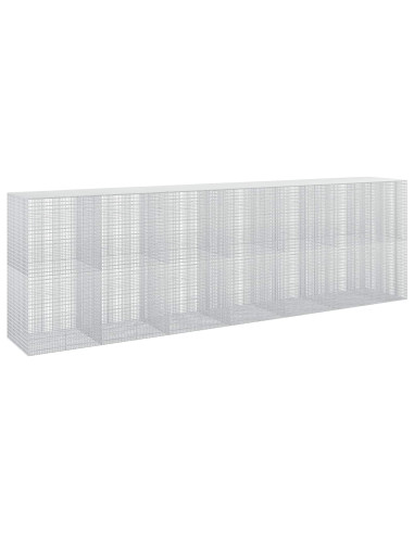 Gabione con Filo da 5 mm e Rete da 5x2,5 cm 650x100x200 cm