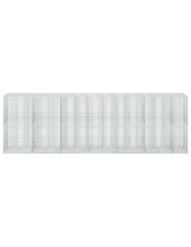 Gabione con Filo da 5 mm e Rete da 5x2,5 cm 650x100x200 cm