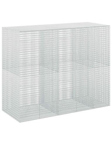 Gabione con Filo da 5 mm e Rete da 5x2,5 cm 250x100x200 cm