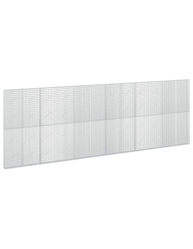 Gabione con Filo da 5 mm e Rete da 5x2,5 cm 600x10x200 cm
