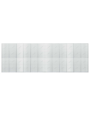 Gabione con Filo da 5 mm e Rete da 5x2,5 cm 600x10x200 cm