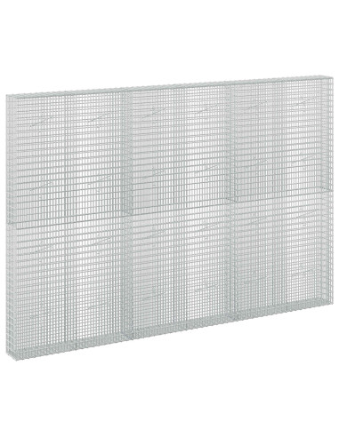 Gabione con Filo da 5 mm e Rete da 5x2,5 cm 300x20x200 cm