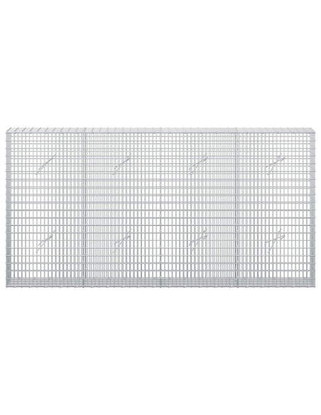 Gabione con Filo da 5 mm e Rete da 5x2,5 cm 200x20x100 cm