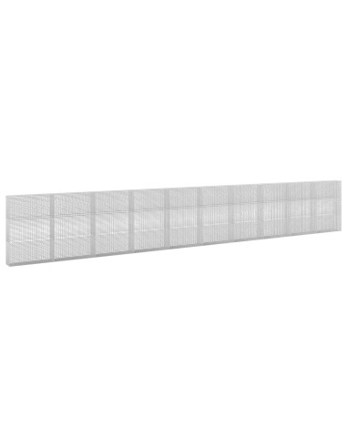 Gabione con Filo da 5 mm e Rete da 5x2,5 cm 1000x30x150 cm
