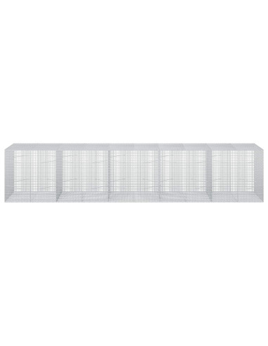 Gabione con Filo da 5 mm e Rete da 5x2,5 cm 500x100x100 cm