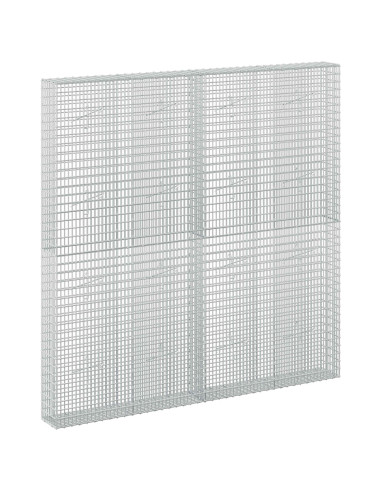 Gabione con Filo da 5 mm e Rete da 5x2,5 cm 200x20x200 cm