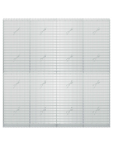 Gabione con Filo da 5 mm e Rete da 5x2,5 cm 200x20x200 cm
