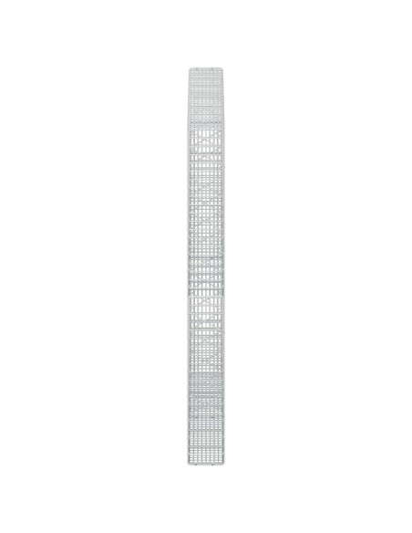 Gabione con Filo da 5 mm e Rete da 5x2,5 cm 200x20x200 cm