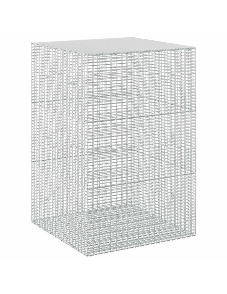 Gabione con Filo da 5 mm e Rete da 5x2,5 cm 100x100x150 cm