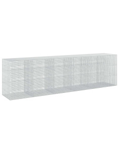Gabione con Filo da 5 mm e Rete da 5x2,5 cm 550x100x150 cm 2