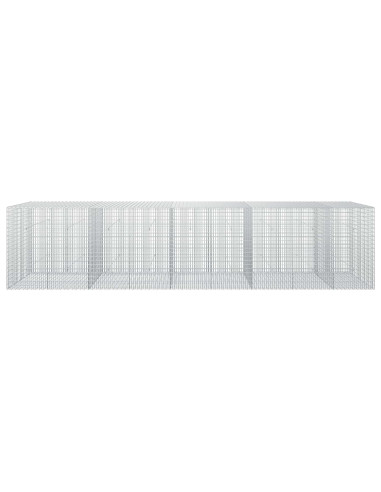 Gabione con Filo da 5 mm e Rete da 5x2,5 cm 450x50x100 cm
