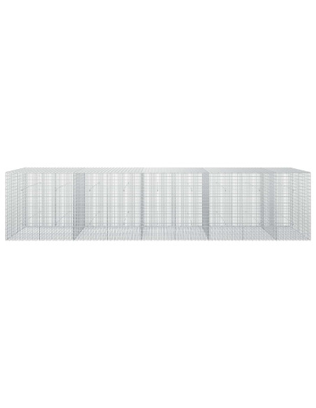 Gabione con Filo da 5 mm e Rete da 5x2,5 cm 450x50x100 cm