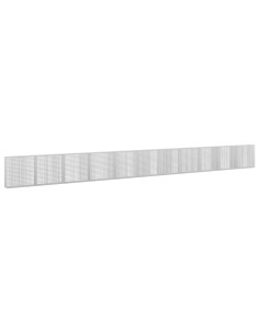 Gabione con Filo da 5 mm e Rete da 5x2,5 cm 1100x30x100 cm 2