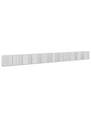 Gabione con Filo da 5 mm e Rete da 5x2,5 cm 1100x30x100 cm