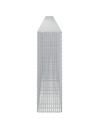 Gabione con Filo da 5 mm e Rete da 5x2,5 cm 1100x30x100 cm
