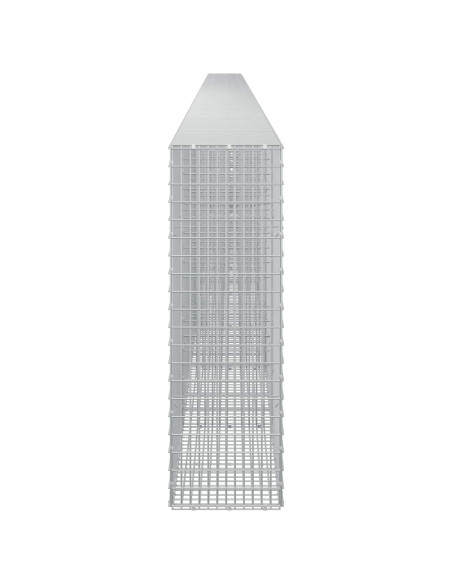 Gabione con Filo da 5 mm e Rete da 5x2,5 cm 1100x30x100 cm