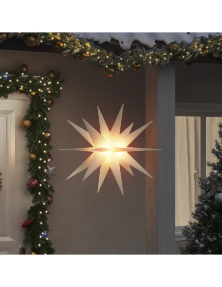 Luci di Natale con LED 3 pz Pieghevoli Bianche 100 cm