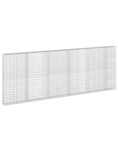 Gabione con Filo da 5 mm e Rete da 5x10 cm 550x30x200 cm 2