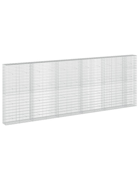 Gabione con Filo da 5 mm e Rete da 5x10 cm 550x30x200 cm