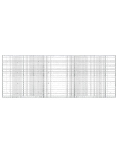Gabione con Filo da 5 mm e Rete da 5x10 cm 550x30x200 cm
