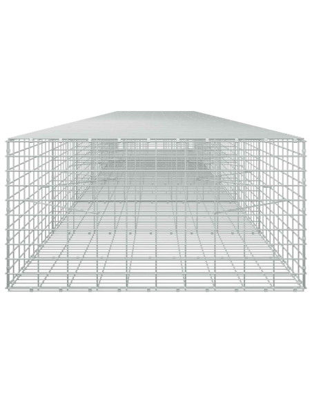 Gabione con Filo da 5 mm e Rete da 5x10 cm 650x100x50 cm