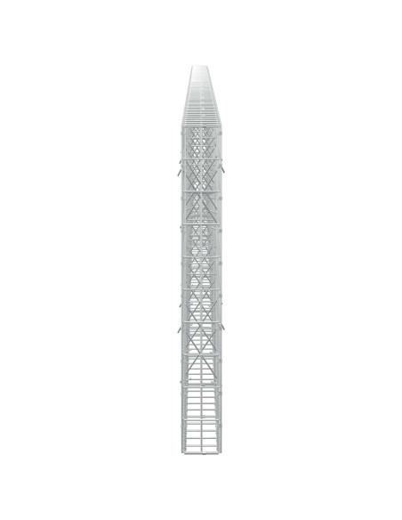 Gabione con Filo da 5 mm e Rete da 5x10 cm 800x10x100 cm