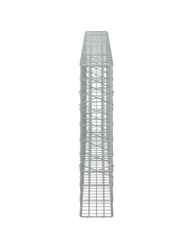 Gabione con Filo da 5 mm e Rete da 5x10 cm 350x20x100 cm