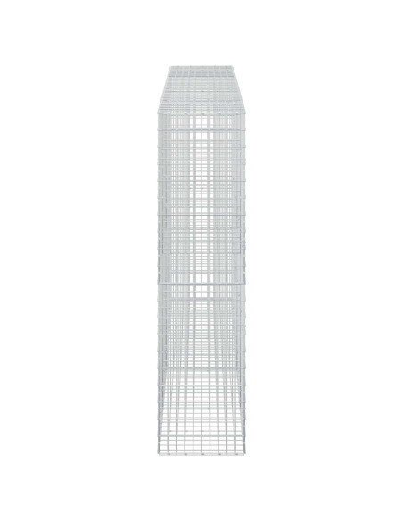 Gabione con Filo da 5 mm e Rete da 5x10 cm 400x50x200 cm