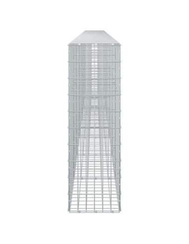 Gabione con Filo da 5 mm e Rete da 5x10 cm 800x30x100 cm