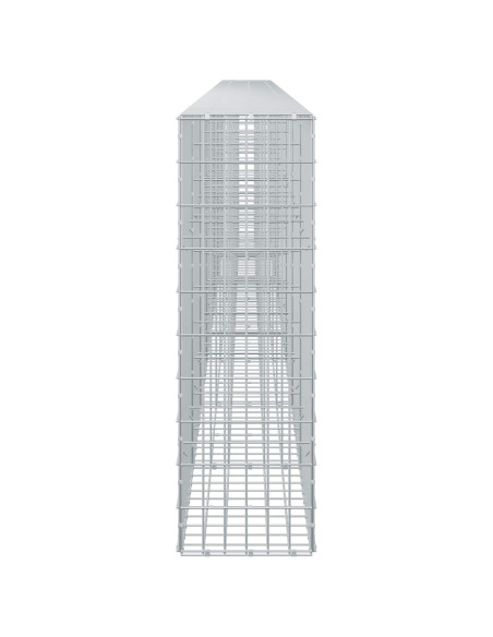 Gabione con Filo da 5 mm e Rete da 5x10 cm 800x30x100 cm