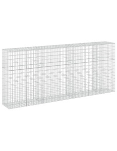 Gabione con Filo da 5 mm e Rete da 5x10 cm 350x50x150 cm 2