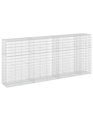 Gabione con Filo da 5 mm e Rete da 5x10 cm 350x50x150 cm