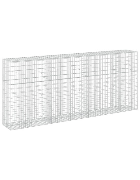 Gabione con Filo da 5 mm e Rete da 5x10 cm 350x50x150 cm