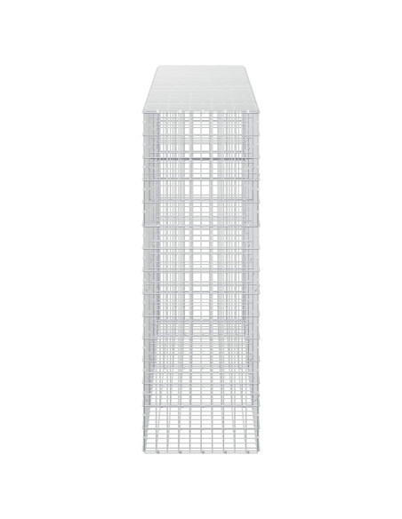Gabione con Filo da 5 mm e Rete da 5x10 cm 350x50x150 cm