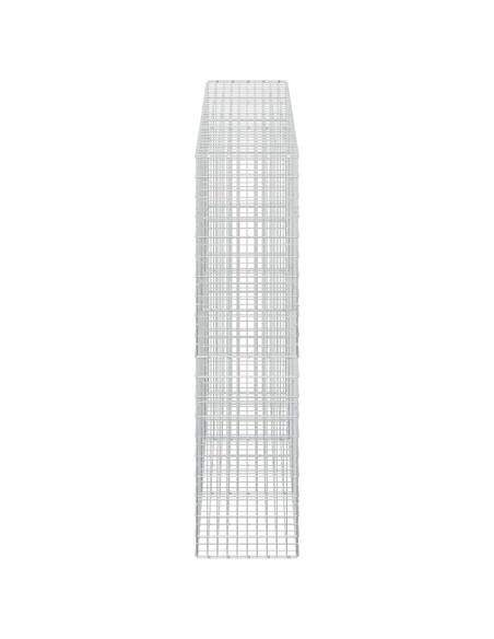Gabione con Filo da 5 mm e Rete da 5x10 cm 300x50x200 cm