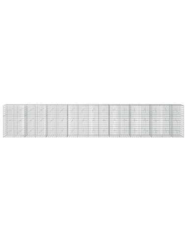 Gabione con Filo da 5 mm e Rete da 5x10 cm 850x20x150 cm
