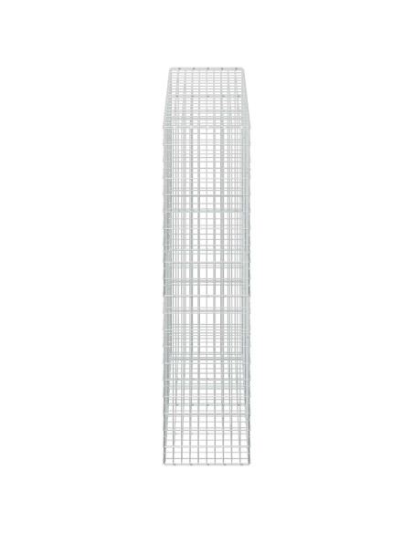 Gabione con Filo da 5 mm e Rete da 5x10 cm 200x50x200 cm