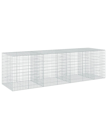 Gabione con Filo da 5 mm e Rete da 5x10 cm 350x100x100 cm