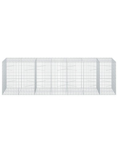 Gabione con Filo da 5 mm e Rete da 5x10 cm 350x100x100 cm