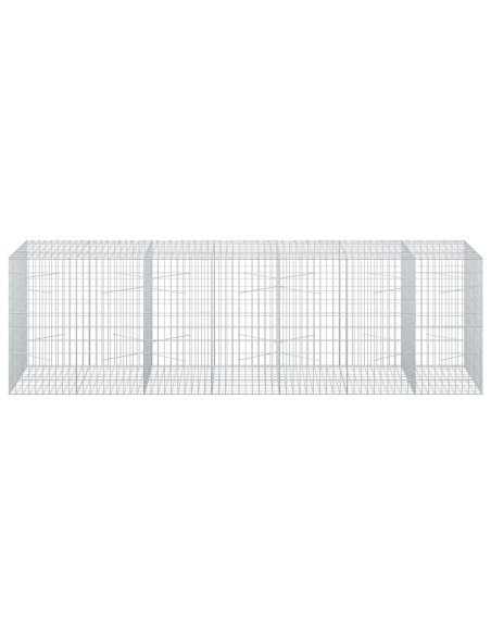 Gabione con Filo da 5 mm e Rete da 5x10 cm 350x100x100 cm