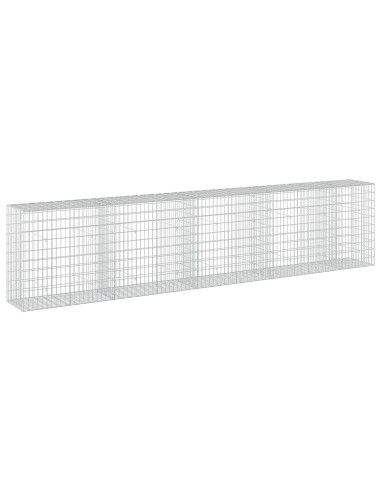 Gabione con Filo da 5 mm e Rete da 5x10 cm 450x50x100 cm