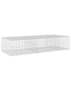 Gabione con Filo da 5 mm e Rete da 5x10 cm 250x100x50 cm 2