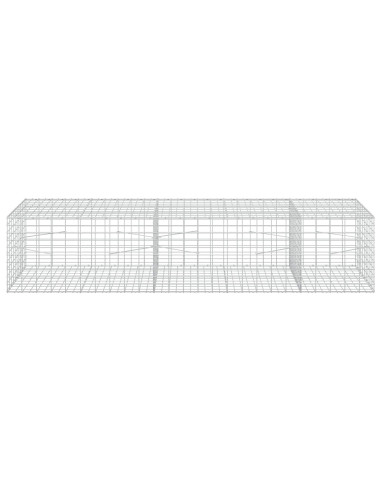 Gabione con Filo da 5 mm e Rete da 5x10 cm 250x100x50 cm