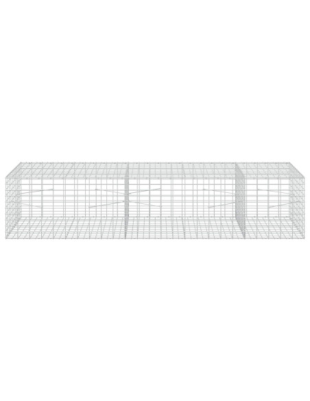 Gabione con Filo da 5 mm e Rete da 5x10 cm 250x100x50 cm
