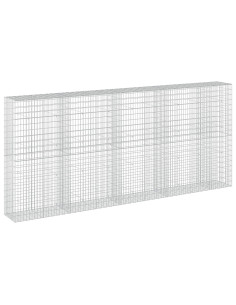 Gabione con Filo da 5 mm e Rete da 5x10 cm 450x50x200 cm 2