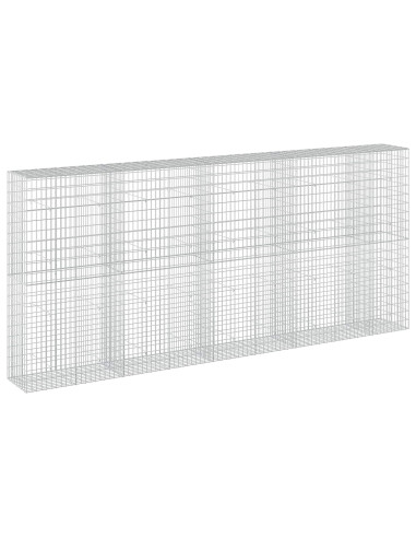 Gabione con Filo da 5 mm e Rete da 5x10 cm 450x50x200 cm