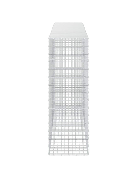 Gabione con Filo da 5 mm e Rete da 5x10 cm 400x50x150 cm